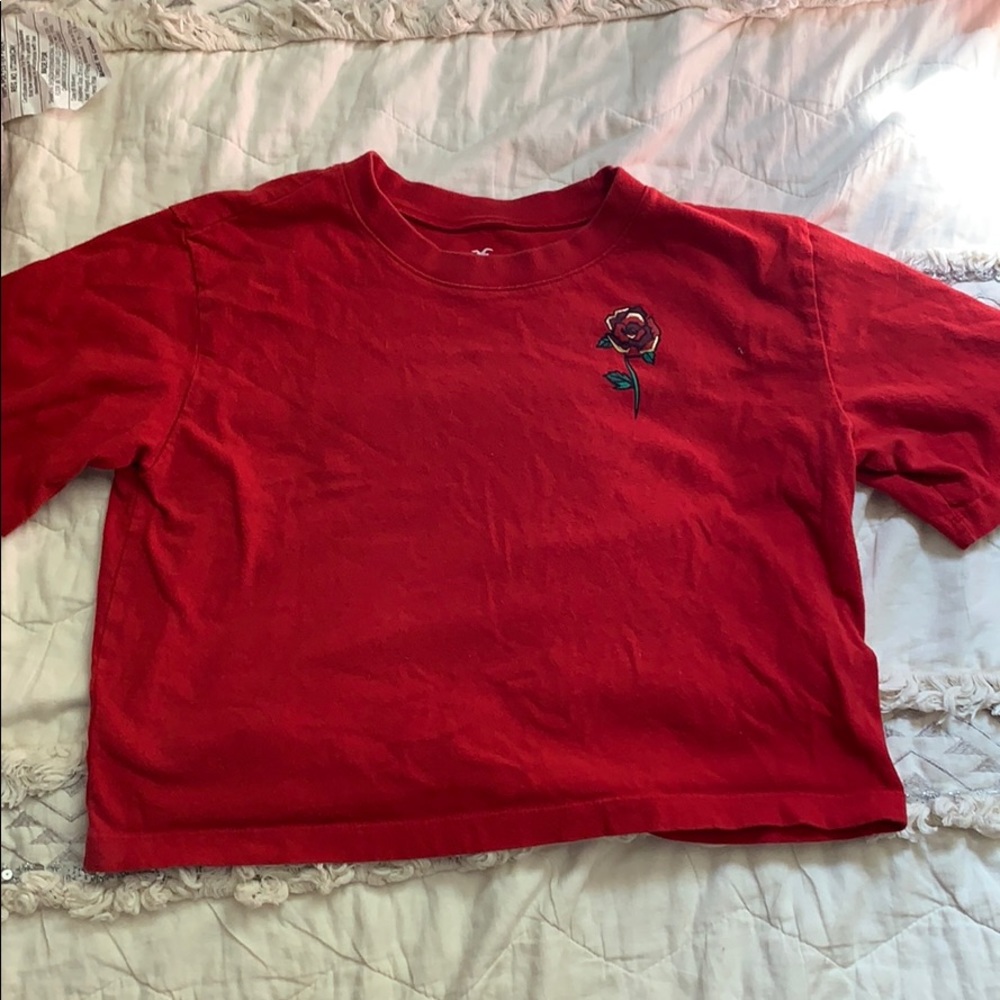 This is a slightly cropped t-shirt from Hollister